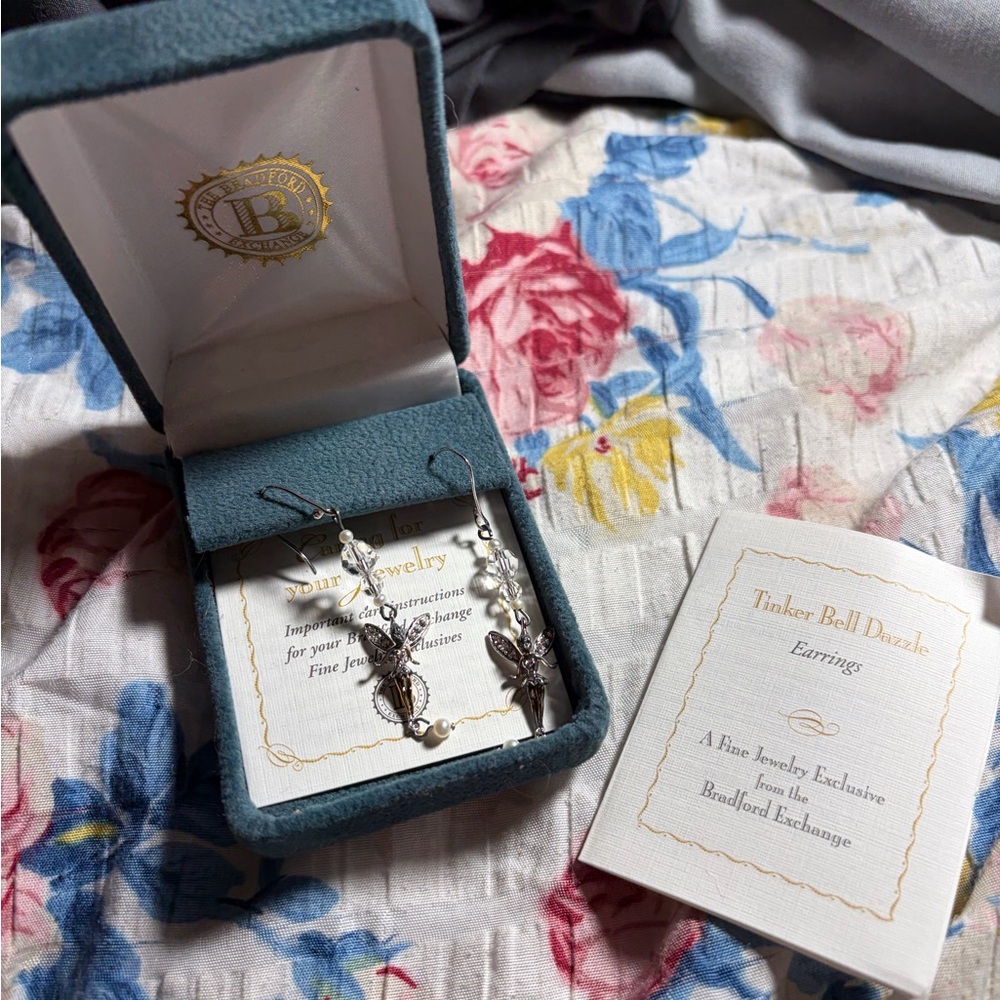 RARE- Tinkerbell Silver Earrings